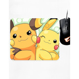 Mouse Pad Xs Pikachu Raichu Pokemon Art