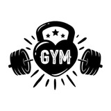 Vinilo Dibujos Gym Gimnasio R857