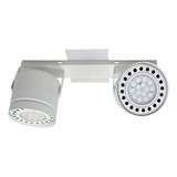 Aplique 2 Luces Ar111 Tacho Barral Techo + Focos Ar111 15w