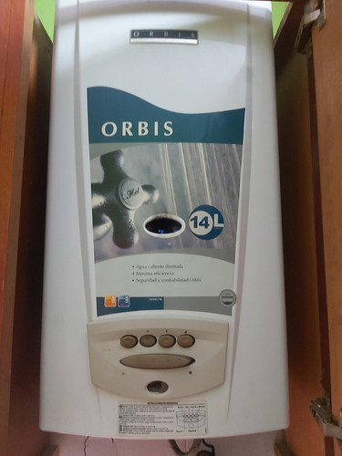 Calefon Orbis A Gas 14 Litros Gas Natural 