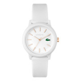 Lacoste. 12.12: Reloj Plástico Mujer, Blanco