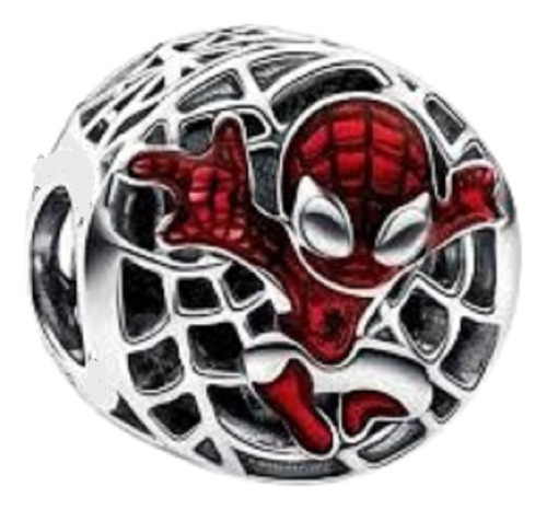 Charms Plata 925 Spider-man Colgante Dije