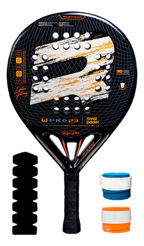 Paleta Royal Padel : W-pro 23 + 2 Cubre + Protector