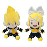 2pcs/set Hatsune Miku Kagamine Len Rin Muñeca Peluche Regalo