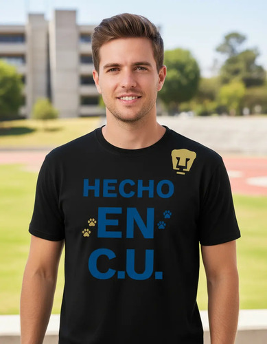 Playera Deportiva Hombre Pumas Unam Hecho En C.u.