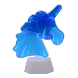 Velador Lámpara De Luz Neon Led 3d Unicornio