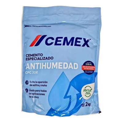 2 Pzas Cemento Impercem Bolsa Original Cemex 2 Kg | MercadoLibre