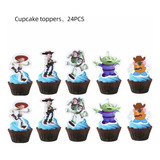Pack 24 Adornos Cup Cakes Cumpleaños Toy Story