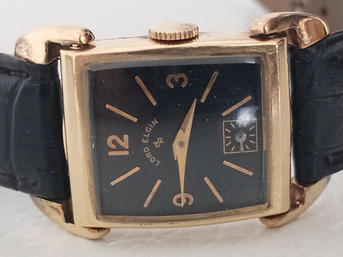 Reloj Lord Elgin De Cuerda Vintage Chapa De Oro 