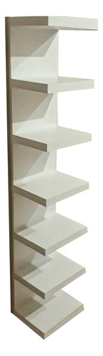 Zapateros Torre Flotante 160cm (7 Estantes) Blanco