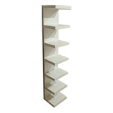 Zapateros Torre Flotante 160cm (7 Estantes) Blanco