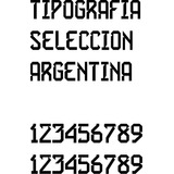 Tipografía Vectorizada Oft Ttf Argentina Mundial Qatar 2022