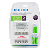 Cargador C/2 Pilas Aa 2700 Mah + 2 Aaa 1200 Mah Pre-cargadas