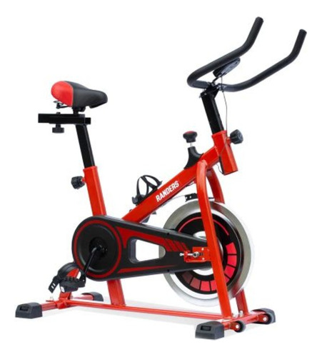 Bicicleta Fija Randers Arg-840sp Para Spinning Rojo Y Negro