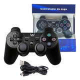 Manete Controle Ps3 Compatível Dualshock Com Cabo