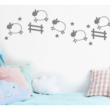 Vinilos Decorativos Infantiles Ovejas Dormir Granja  Pack