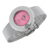 Reloj Montreal Mujer Ml949 Malla Acero Inoxidable Strass