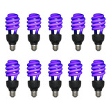 10 Lâmpadas Fluorescente Luz Negra Efeito Neon 110v Ou 220v