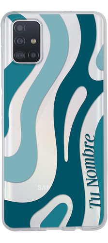 Funda Para Galaxy Para Mujer Curvas Aqua Con Tu Nombre