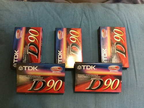 Lote De 5 Cassettes Tdk De 90  Minutos ( Cerrados )