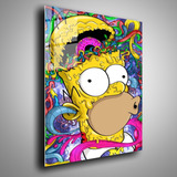 Cuadro Metalico  Homero Simpson Colorido Series  Arte 40x60