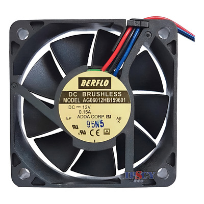 Cooler Fan 60x60x15mm 12v Rolamento Duplo Ag06012hb159601