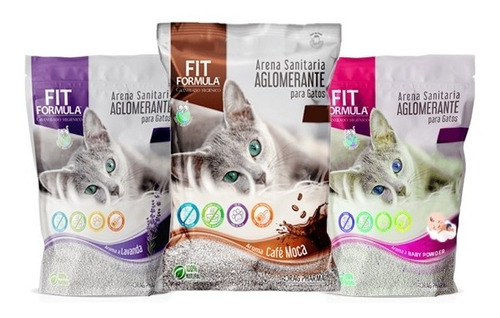 Arena Sanitaria Para Gatos Aglomerante Fit 10kg Pethomechile