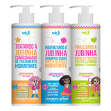 Kit Jubinha Infantil Shampoo Condicionador E Creme Levinho