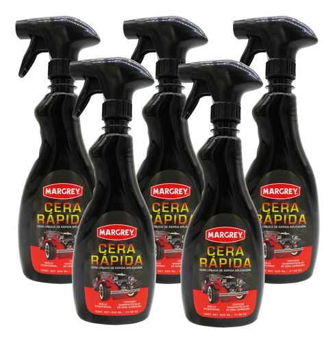 5cera Express Auto Lavado En Seco Con Carnauba 600ml Margrey