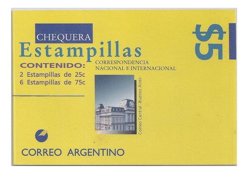 Argentina - Chequera Serie Básica - Año 1997 - Gj 2834 A (1)