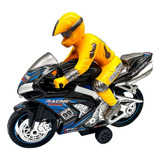 Juguete Deportivo Para Motocicletas Con Sonido Y Luz De Muñeca De Fricción | Dm Toys Color Black