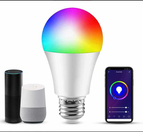 Combo Smart Bombillo + Cinta Led Wifi Compatible Con Alexa Y