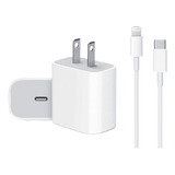 Cargador Para iPhone Cubo 20w + Cable 2m Lightning Original