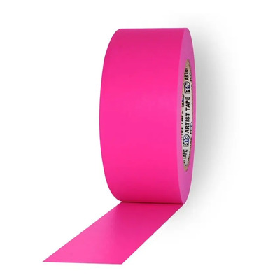 Cinta Gaffer Rosa Fluorescente Pro Gaff Tela Vinilo 5cm x 45.72m | Envío gratis