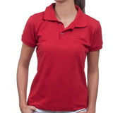 Kit 4 Camisas Feminina Polo Piquet Atacado Blusa Camisetas