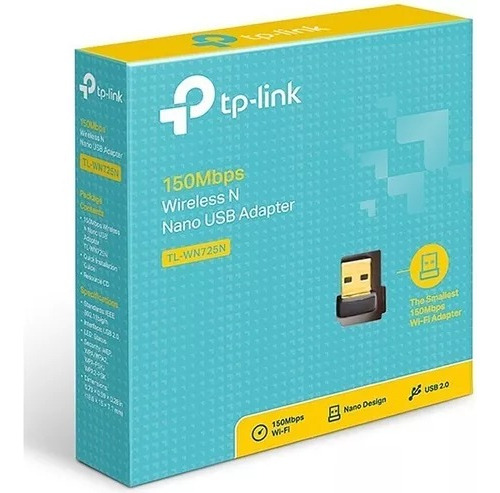 Adaptador De Red Inalambrica Usb Nano Wifi Tp-link Tl-wn725n