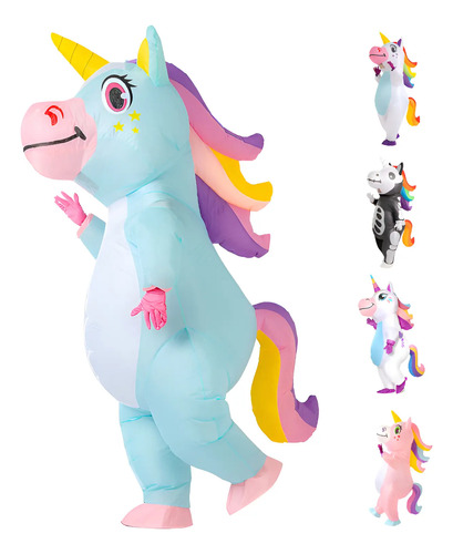 Disfraz De Unicornio Inflable Para Adultos