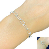 Pulsera Forcet Gruesa De Moda Plata 925 Ideal Mujer Ps 193