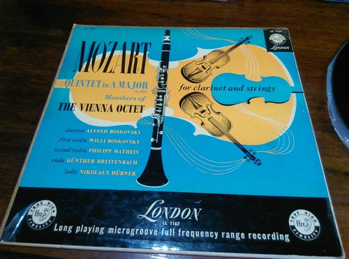 Vinilo Mozart-quintet For Clarinet And Strings In A Mayor K 