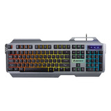 Teclado Gaming Base En Aluminio Retroiluminado Usb 2.0 K909