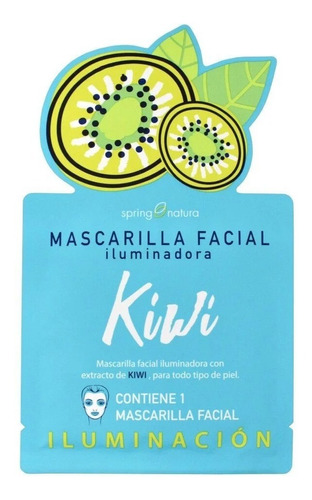 Mascarilla Facial Iluminadora Kiwi | Spring Natural