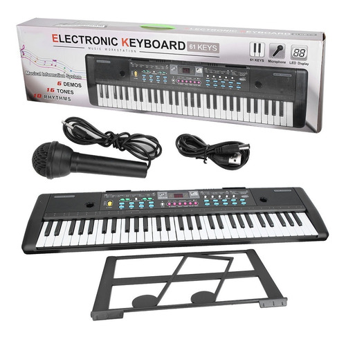 Organeta Piano Teclado Electronico 61teclas + Microfono