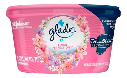 Glade Mini Gel Floral Perfection Aromatizante Ambientes 70gr