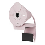 Webcam Camara Web Logitech Brio 300 Full Hd 2mp Rosa