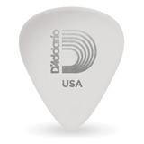 Púas De Celuloide Para Guitarra Døaddario, Color Blanco, 100