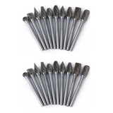 Set 20 Fresa Lima Rotativa Metal Duro Retifica Dremel