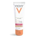 Protetor Solar Facial Vichy Uv-glow Fps60 Com Cor 40g