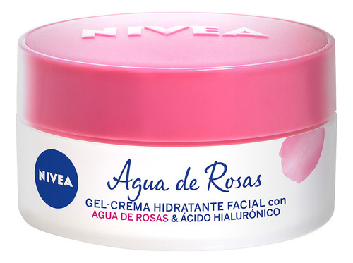 Gel Crema Nivea Hidratación 48 Horas Con Agua De Rosas 50ml