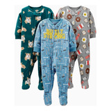 Kit 3 Simple Joy Carters Menino/menina Macacao Poliester 12m