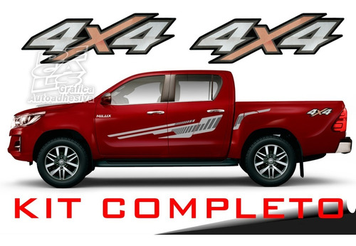 Calco Toyota Hilux 2016 / 2019 + 4x4 Kit Juego